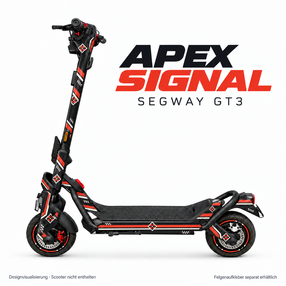 APEX SIGNAL Skin für Segway GT3D. Felgenaufkleber separat erhältlich.