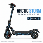 ARCTIC STORM Skin für Segway GT3D. Felgenaufkleber separat erhältlich.