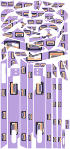 CASSETTE CLUB für Segway GT3D: 42 Originalteile des Skin-Sets.