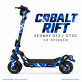 COBALT RIFT Skin für Segway GT3D. Felgenaufkleber separat erhältlich.