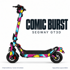 COMIC BURST Skin für Segway GT3D. Felgenaufkleber separat erhältlich.