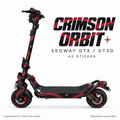 CRIMSON ORBIT Skin für Segway GT3D. Felgenaufkleber separat erhältlich.