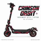 CRIMSON ORBIT Skin für Segway GT3D. Felgenaufkleber separat erhältlich.