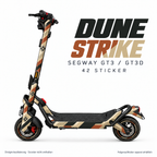 DUNE STRIKE Skin für Segway GT3D. Felgenaufkleber separat erhältlich.
