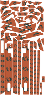 GECKO TRAIL für Segway GT3D: 42 Originalteile des Skin-Sets.