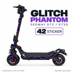 GLITCH PHANTOM Skin für Segway GT3D. Felgenaufkleber separat erhältlich.
