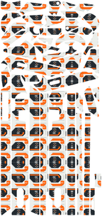 ORBIT PROTOCOL für Segway GT3D: 42 Originalteile des Skin-Sets.