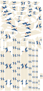 ORIGAMI SKY für Segway GT3D: 42 Originalteile des Skin-Sets.