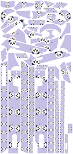 PANDA PLAY für Segway GT3D: 42 Originalteile des Skin-Sets.