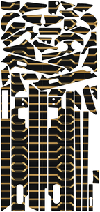 PHANTOM GOLD für Segway GT3D: 42 Originalteile des Skin-Sets.