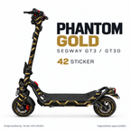 PHANTOM GOLD Skin für Segway GT3D. Felgenaufkleber separat erhältlich.
