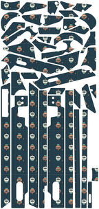 ROBOT RECESS für Segway GT3D: 42 Originalteile des Skin-Sets.