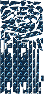 SAPPHIRE TIDE für Segway GT3D: 42 Originalteile des Skin-Sets.