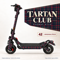 TARTAN CLUB Skin für Segway GT3D. Felgenaufkleber separat erhältlich.