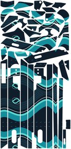 TIDAL SHIFT für Segway GT3D: 42 Originalteile des Skin-Sets.