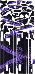 VIOLET GRID für Segway GT3D: 42 Originalteile des Skin-Sets.