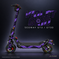 VIOLET GRID Skin für Segway GT3D. Felgenaufkleber separat erhältlich.
