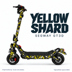 YELLOW SHARD Skin für Segway GT3D. Felgenaufkleber separat erhältlich.