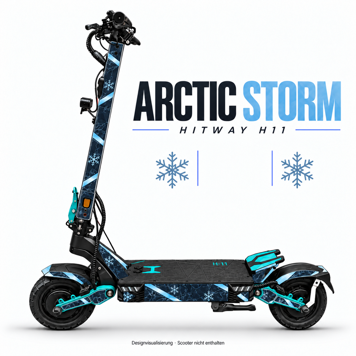 Hitway H11 Skin ARCTIC STORM – Designvisualisierung für das passende Folien-Set