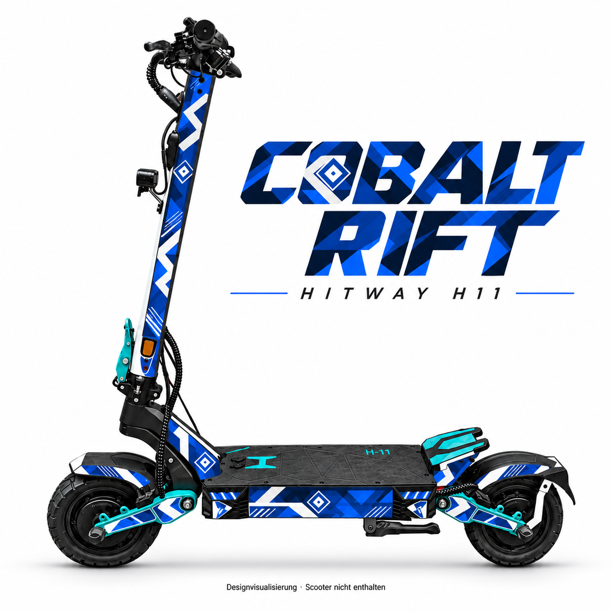 Hitway H11 Skin COBALT RIFT – Designvisualisierung für das passende Folien-Set