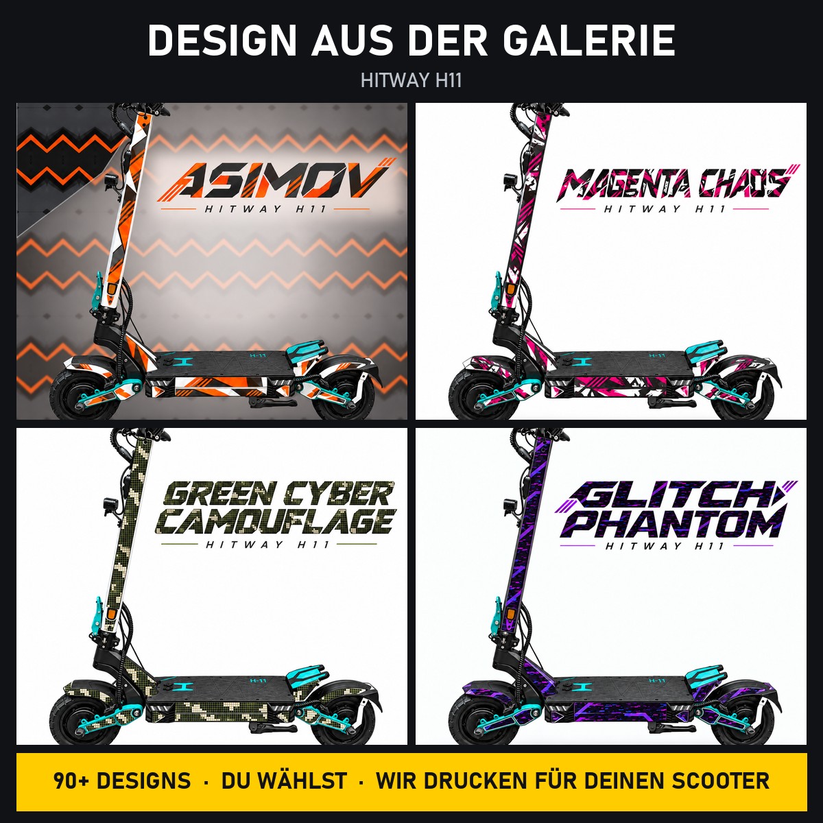 Hitway H11 Skin – Design aus der Galerie, Beispiel-Designs