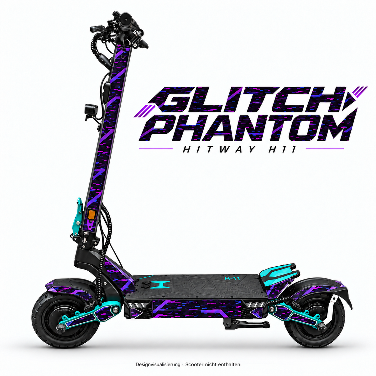 Hitway H11 Skin GLITCH PHANTOM – Designvisualisierung für das passende Folien-Set