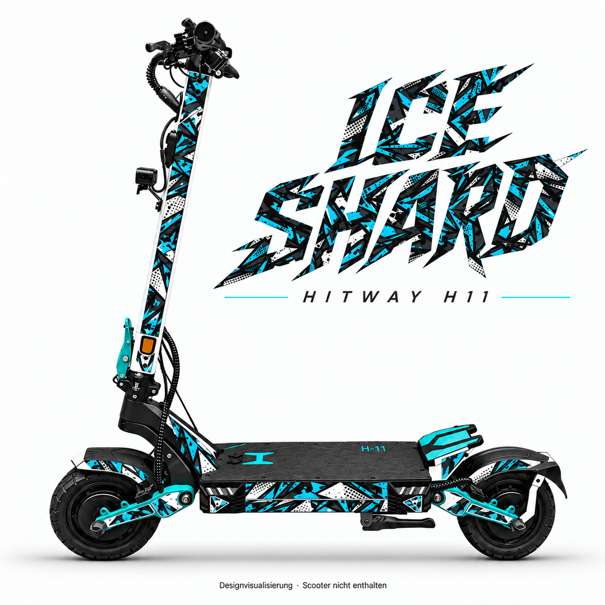 Hitway H11 Skin ICE SHARD – Designvisualisierung für das passende Folien-Set