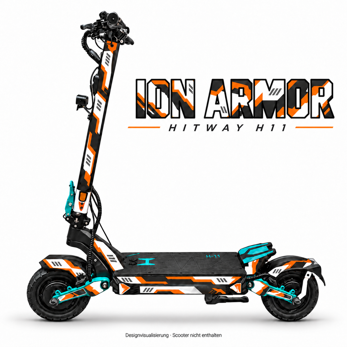 Hitway H11 Skin ION ARMOR – Designvisualisierung für das passende Folien-Set
