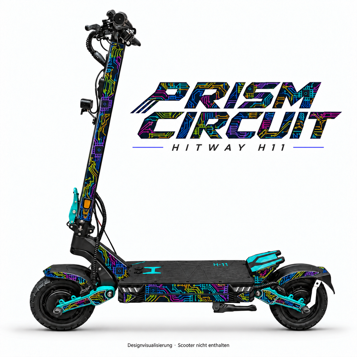 Hitway H11 Skin PRISM CIRCUIT – Designvisualisierung für das passende Folien-Set