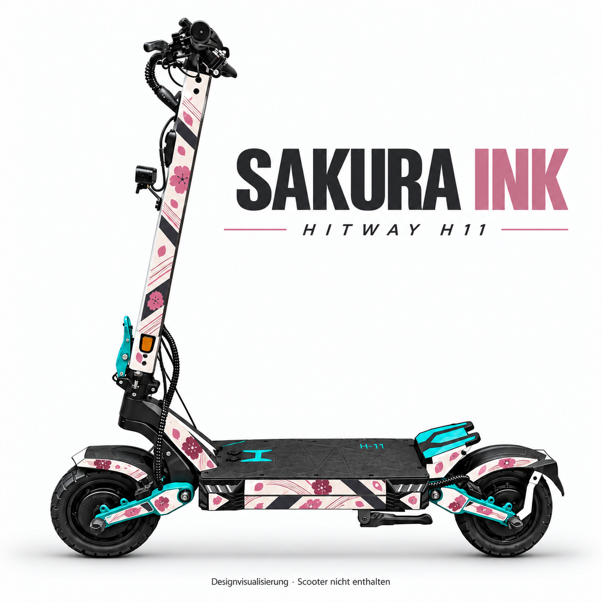 Hitway H11 Skin SAKURA INK – Designvisualisierung für das passende Folien-Set