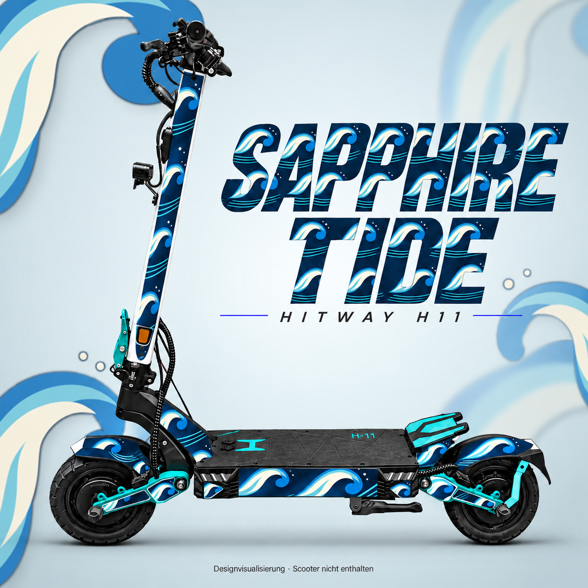 Hitway H11 Skin SAPPHIRE TIDE – Designvisualisierung für das passende Folien-Set