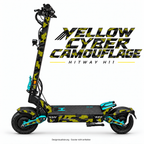 Hitway H11 Skin YELLOW CYBER CAMOUFLAGE – Designvisualisierung für das passende Folien-Set