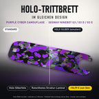 Holo-Trittbrett im gleichen Design – PURPLE CYBER CAMOUFLAGE für SEGWAY NINEBOT G3 / G3 D / G3 E, Holo-Effekt simuliert (+54,99 €)