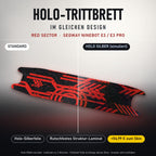 Holo-Trittbrett im gleichen Design – RED SECTOR für SEGWAY NINEBOT E3 / E3 PRO, Holo-Effekt simuliert (+54,99 €)