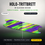Holo-Trittbrett im gleichen Design – PURPLE VS GREEN für SEGWAY NINEBOT E3 / E3 PRO, Holo-Effekt simuliert (+54,99 €)
