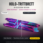 Holo-Trittbrett im gleichen Design – NEON HEARTBEAT für SEGWAY NINEBOT F3 / F3 PRO, Holo-Effekt simuliert (+54,99 €)