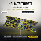 Holo-Trittbrett im gleichen Design – YELLOW CYBER CAMOUFLAGE für SEGWAY ZT3 MAX, Holo-Effekt simuliert (+54,99 €)