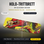 Holo-Trittbrett im gleichen Design – CRIMSON DRAGON YELLOW für KUKIRIN G2 PRO, Holo-Effekt simuliert (+54,99 €)