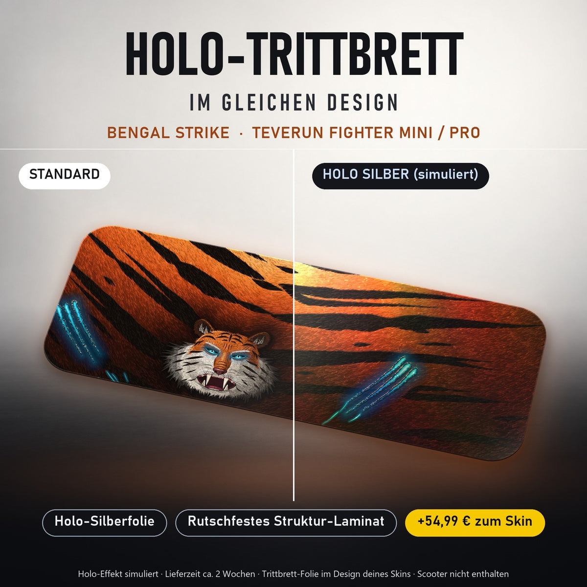 Holo-Trittbrett im gleichen Design – BENGAL STRIKE für TEVERUN FIGHTER MINI / PRO, Holo-Effekt simuliert (+54,99 €)