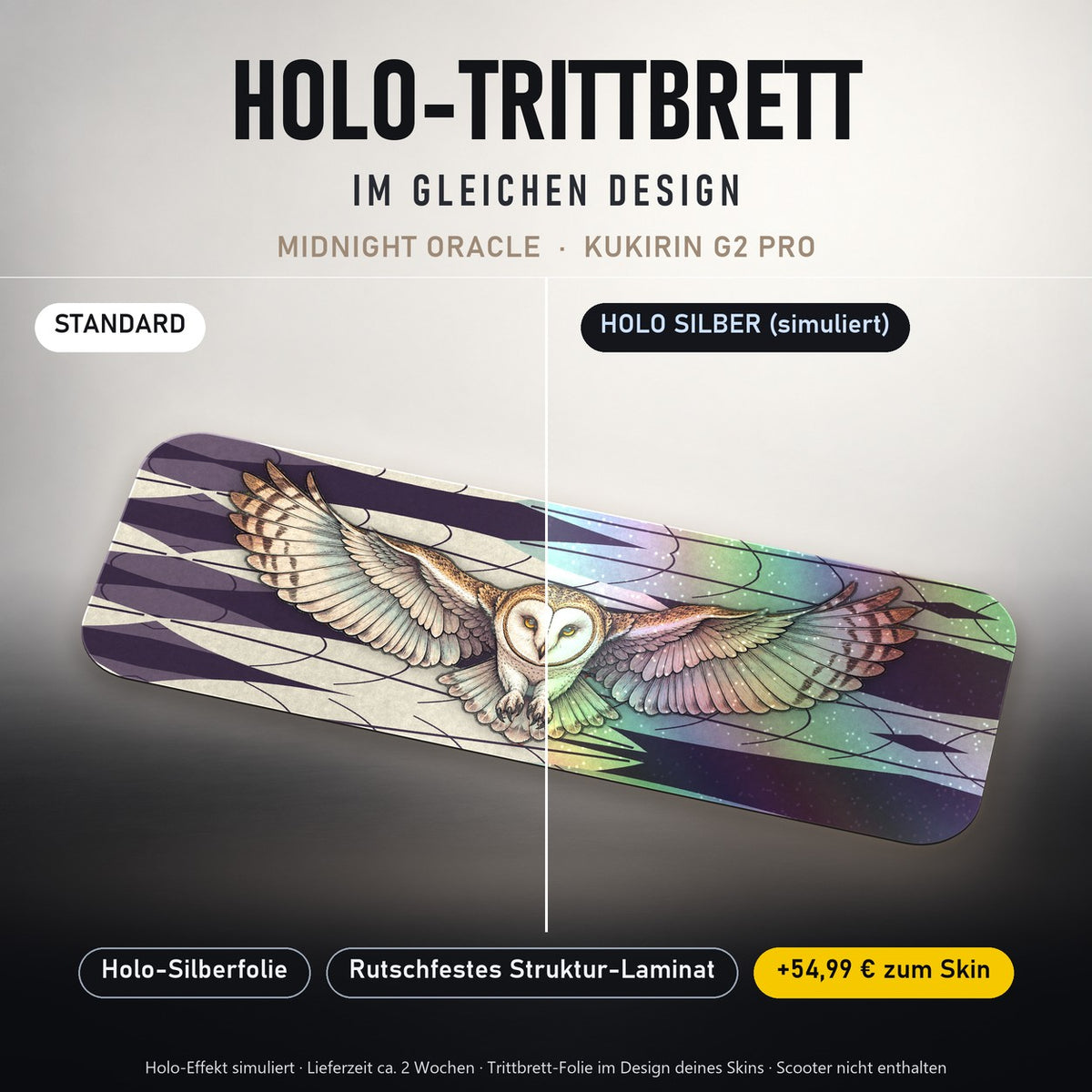 Holo-Trittbrett im gleichen Design – MIDNIGHT ORACLE für KUKIRIN G2 PRO, Holo-Effekt simuliert (+54,99 €)