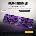 Holo-Trittbrett im gleichen Design – PURPLE CYBER CAMOUFLAGE für SEGWAY NINEBOT GT3, Holo-Effekt simuliert (+54,99 €)