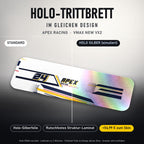 Holo-Trittbrett im gleichen Design – APEX RACING für VMAX NEW VX2, Holo-Effekt simuliert (+54,99 €)