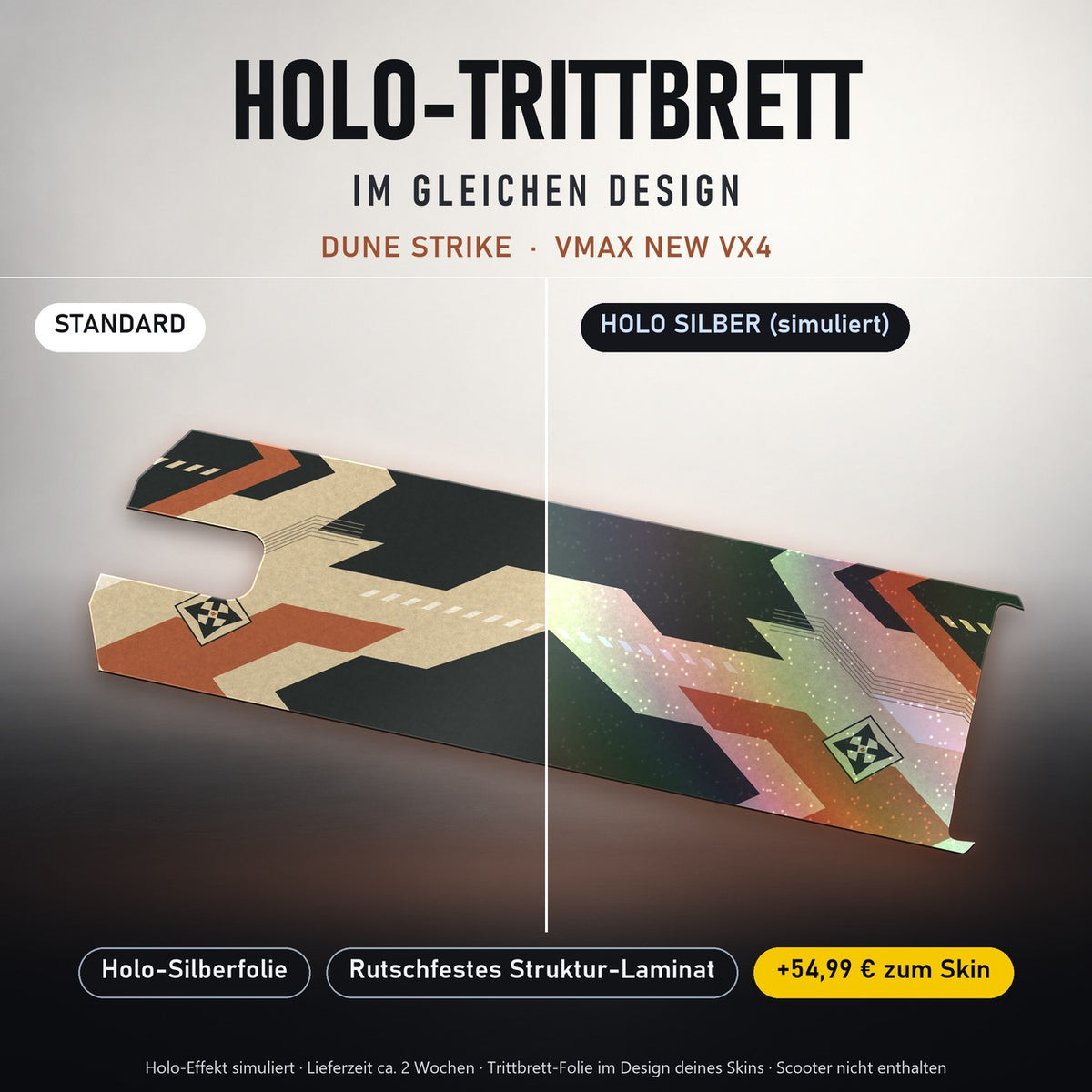 Holo-Trittbrett im gleichen Design – DUNE STRIKE für VMAX NEW VX4, Holo-Effekt simuliert (+54,99 €)