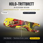 Holo-Trittbrett im gleichen Design – CRIMSON DRAGON YELLOW für SEGWAY NINEBOT G3 / G3 D / G3 E, Holo-Effekt simuliert (+54,99 €)