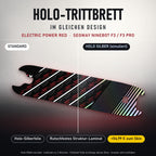 Holo-Trittbrett im gleichen Design – ELECTRIC POWER RED für SEGWAY NINEBOT F3 / F3 PRO, Holo-Effekt simuliert (+54,99 €)