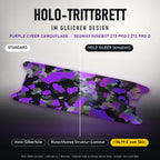 Holo-Trittbrett im gleichen Design – PURPLE CYBER CAMOUFLAGE für SEGWAY NINEBOT ZT3 PRO / ZT3 PRO D, Holo-Effekt simuliert (+54,99 €)