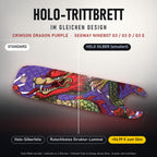 Holo-Trittbrett im gleichen Design – CRIMSON DRAGON PURPLE für SEGWAY NINEBOT G3 / G3 D / G3 E, Holo-Effekt simuliert (+54,99 €)