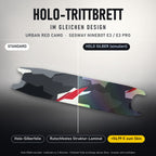 Holo-Trittbrett im gleichen Design – URBAN RED CAMO für SEGWAY NINEBOT E3 / E3 PRO, Holo-Effekt simuliert (+54,99 €)