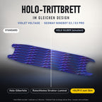 Holo-Trittbrett im gleichen Design – VIOLET VOLTAGE für SEGWAY NINEBOT E3 / E3 PRO, Holo-Effekt simuliert (+54,99 €)