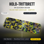 Holo-Trittbrett im gleichen Design – YELLOW CYBER CAMOUFLAGE für EGRET EY!1, Holo-Effekt simuliert (+54,99 €)